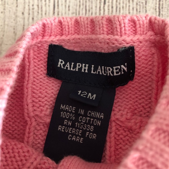 🎉SOLD🎉Ralph Lauren pink cardigan - Picture 4 of 4